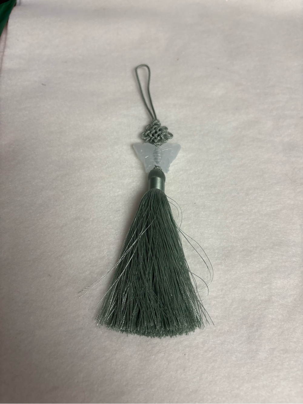 NEW Light Green Butterfly Korean Norigae Knot Tassel